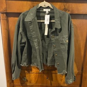 She & Sky Olive Jacket